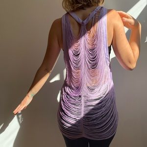 Super unique & cute lavender cut out shirt💜